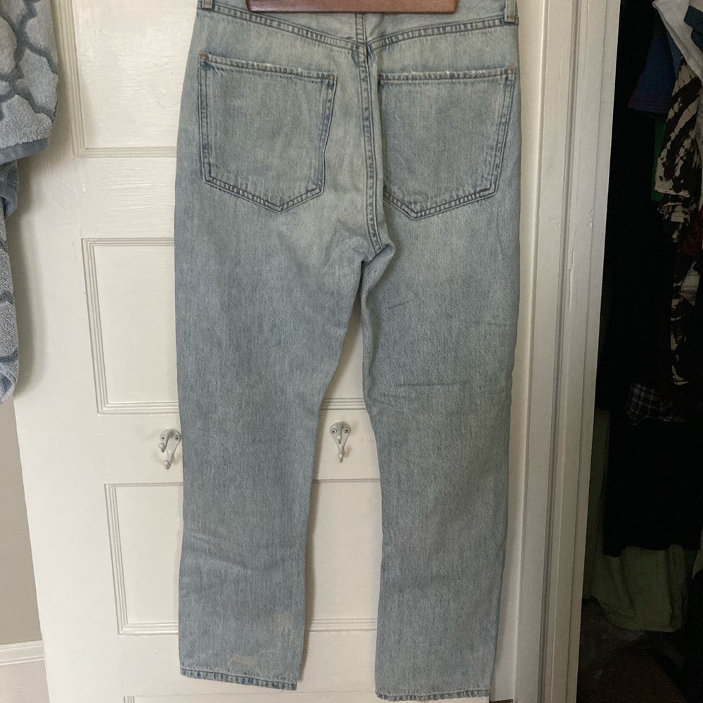 Agolde Riley High Rise Straight Crop Jeans 25 - Picture 2 of 7